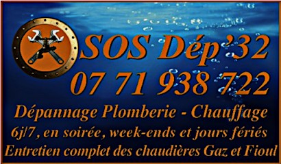 SOS Dép'32, Plombier à L'Isle-Jourdain