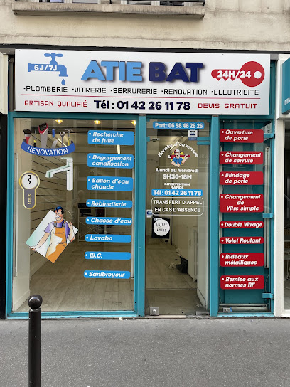 Atie Bat Plombier à Paris 10