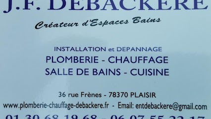 Debackere Jean Francois, Plombier à Plaisir