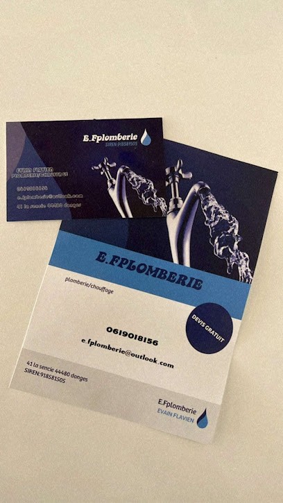 E.Fplomberie, Plombier à Donges
