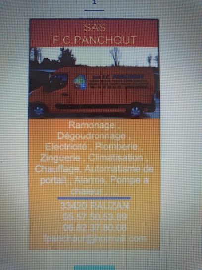 Sas fc panchout, Plombier à Rauzan