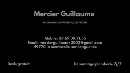 Mercier Guillaume, Plombier à Longuenée-en-Anjou
