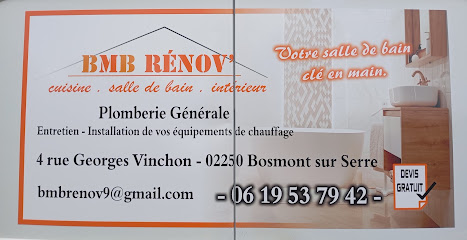 Bmb Renov - Plombier-Chauffagiste Plombier à Bosmont-sur-Serre