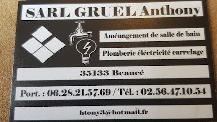 Sarl Gruel Anthony, Plombier à Beaucé