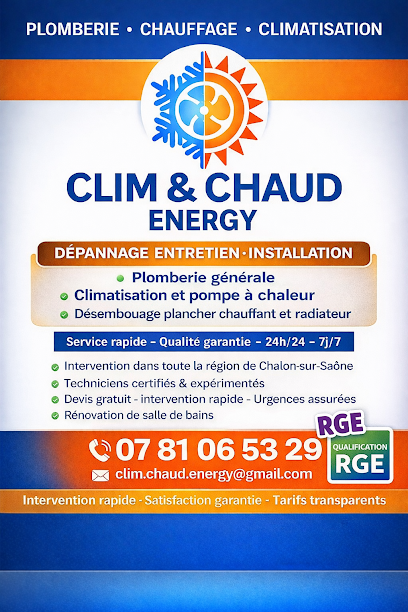 Clim&Chaud Energy Plombier à Chalon-sur-Saône